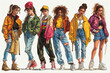 The 1990s was a decade characterized by a diverse range of styles and trends across fashion, music