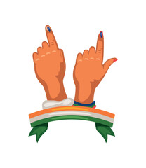 Sticker - india general election design