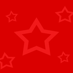 red star background