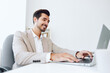 © SHOTPRIME STUDIO - Expression man achievement laptop technology excited happy businessman winner job suit office business boss