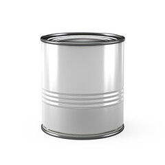 Wall Mural - Open tin can on white background. on isolate transparency background, PNG