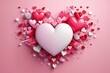 © rizki_alfa - beautiful images Pink 3D element heart wallpaper