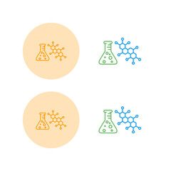 Sticker - Chemistry Vector Icon