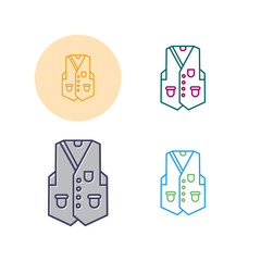 Poster - Vest Vector Icon