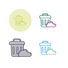 Canvas Print - Rubbish Vector Icon