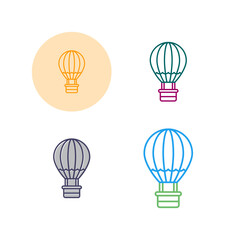 Poster - Hot Air Balloon Vector Icon