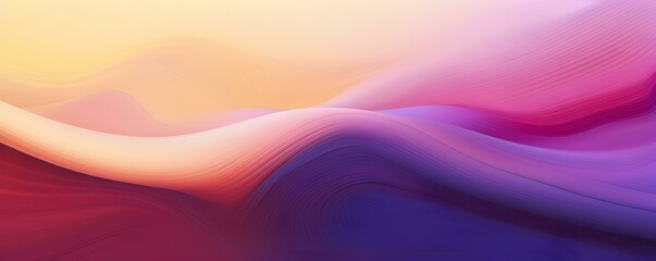 Horizontal Colorful Abstract Wave Background With