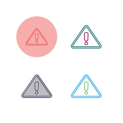 Sticker - Attention Vector Icon