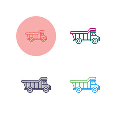 Poster - Dump Truck Vector Icon