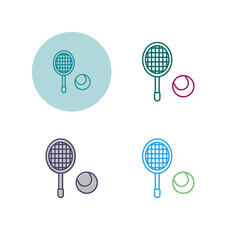 Canvas Print - Tennis Vector Icon