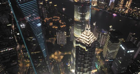 Poster - skyscrapers in shanghai