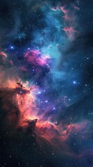 Wall Mural - space universe background . vertical background