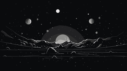 Wall Mural - spacecraft maneuvering through asteroid belts, encountering celestial phenomena