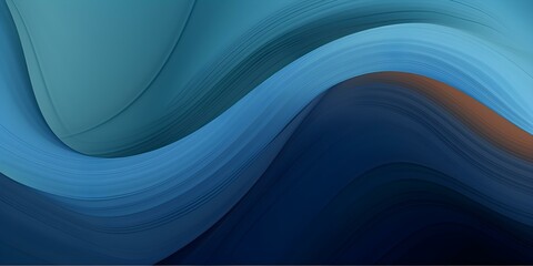 Wall Mural - Colorful Horizontal Banner. Modern Waves Background