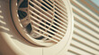 Detailed close-up of ventilation grid, illustrating intricate system.