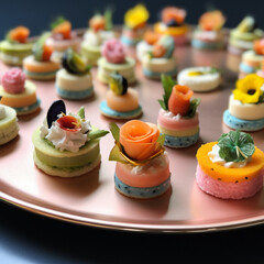 Wall Mural - Delicious canapes.