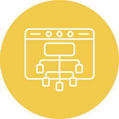 front end development line icon