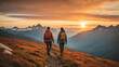 © The A.I Studio - hiking in the mountains