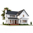 House illustration on isolate transparency background, PNG