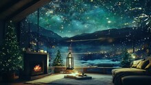 Cozy Winter Soothing Room With Mountain View Loop