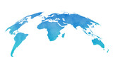 Watercolor globe of earth