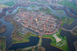 dutch village of naarden from the sky