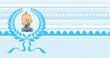 © AnderJPArts - decorative card for boy baby shower