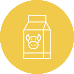 Poster - Dairy Line Color Icon