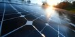 © Fotograf - A close up view of a solar panel on a road. This image can be used to depict renewable energy, sustainable transportation, or the importance of green technology
