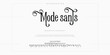 Mode Sants Abstract Fashion font alphabet. Minimal modern urban fonts for logo, brand etc. Typography typeface uppercase lowercase and number. vector illustration