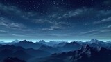Fototapeta Góry - A Night Over the Pixelated Dune