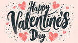 Fototapeta Przestrzenne - Happy Valentines Day card, background for celebration 