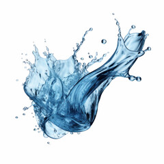 splash water on isolate transparency background, PNG 