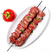 © KimlyPNG - raw kebab on a skewer on isolate transparency background, PNG