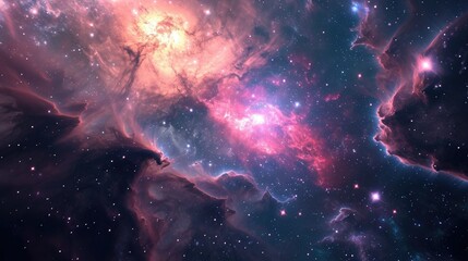 Wall Mural - futuristic galaxy background. wallpaper planet and stars