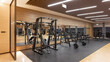 © zhouyilu - Modern gym interior with equipment