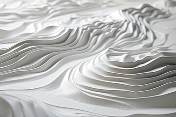  White paper background with waves