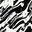 Ink splatter seamless pattern. Black paint splat abstract background. Grunge