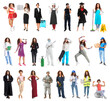 © Pixel-Shot - Collage of young African-American woman from different professions on white background