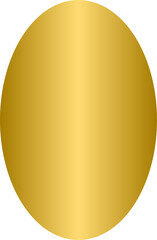 Poster - Golden oval shape, gold oval