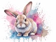 Design of a Rabbit in Watercolor Style 2. Generative AI.