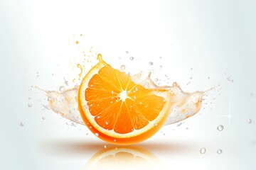 Poster - orange in water made by midjourney