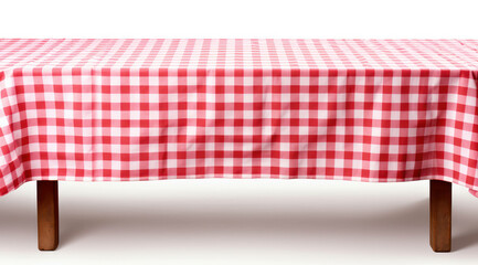 Wall Mural - Pattern background table background cotton red white linen tablecloth textile picnic