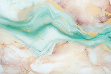 Wall Mural - watercolor abstract liquid art texture background marble paint background ink pattern