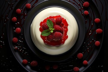 Poster - Berries cheesecake panna cotta