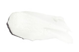 Fototapeta  - A smear of cream on a blank background.