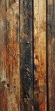 Fototapeta Desenie - A Background of Aged Rustic Wood Planks with a Rich Patina and Visible Grain conveying Warmth and Authenticity created with Generative AI Technology