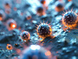 Dangerous virus particles in the air