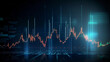 Stock market forex finance business trading graph infographic futuristic banner background, 