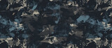Fototapeta  - seamless military camo pattern with rough textured effect